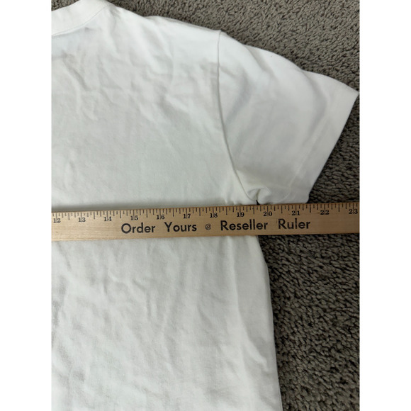 Champion Shirt Mens Medium White Signature Logo Tall Tee Short Sleeve Casual - Picture 11 of 12